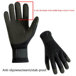 3mm Kevlar Diving Gloves Cut Resistant Keep Warm Black Gloves for Spearfishing Snorkel Swimming Undrwater Work Dive Accessories