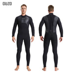 Mens Triathlon Wetsuit 3mm Neoprene Long Sleevele One Piece wetsuit Ultra Elastic Diving Suit Open Water Swimming