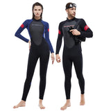 Wetsuit for Men Women One-piece Scuba Diving Suit 3MM Neoprene Long Sleeve Snorkeling Surfing Swimsuit for Girls Sun Protection