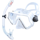 Scuba Diving Mask Snorkel Set For Adults Tempered Glass Professional Panoramic Snorkeling Gear Swimming Training Snorkel Kit