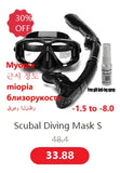 Myopia scuba diving Mask Camouflage anti fog for spearfishing gear swimming masks googles nearsighted lenses short-sighted