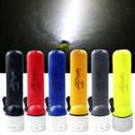 Led  Underwater Flashlight Ip68 Waterproof 5Th Battery Aa*4  Portable Special Plastic Professional Diving Light Flashlight