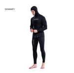 HOT 3mm Camouflage Wetsuit Long Sleeve Fission Neoprene Submersible For Men Keep Warm Top and Pants Two-piece Hooded Diving Suit