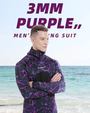 HOT 3mm Camouflage Wetsuit Long Sleeve Fission Neoprene Submersible For Men Keep Warm Top and Pants Two-piece Hooded Diving Suit