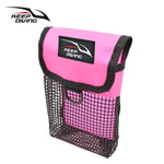 1pc Scuba Diving Reel Bolt Snap SMB Safety Marker Buoy Storage Bag Mesh Gear Bag Underwater Diving Reel Gear Bags 20x13x6cm