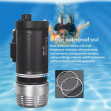 MK-02 Diving Flashlight 6000 Lumens Waterproof 100m Depth Photography Scuba Dive Torch Light Professional Underwater Fill Light