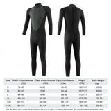 3mm Neoprene Wetsuit Full Bodysuit Warm Swimming Accessories Surfing Snorkeling Wet Suit Free Diving Equipment Dive Gear