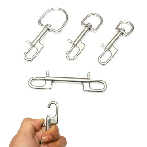 1pc Bolt Snap 316 Stainless Steel For Sports Equipment Marine Scuba Diving Bolt Snap Hooked Snap Pin Uses Diving BCD