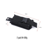 New 2Pcs Spare Black 1680D Nylon Scuba Diving Weight Belt Pockets With Quick Release Buckle -22.5X15x5cm