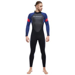 Wetsuit for Men Women One-piece Scuba Diving Suit 3MM Neoprene Long Sleeve Snorkeling Surfing Swimsuit for Girls Sun Protection