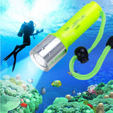 Diving Flashlight Q5 LED Lantern Lamp Rechargeable Dive Torch Light 18650 Underwater Diving Scuba Flashlights