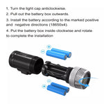 MK-02 Diving Flashlight 6000 Lumens Waterproof 100m Depth Photography Scuba Dive Torch Light Professional Underwater Fill Light