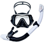 Diving Mask Snorkel Set For Adults Tempered Glass Scuba Professional Panoramic Snorkeling Gear Swimming Training Snorkel Kit