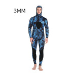 DEMMET Hooded Camouflage 3MM Two-piece Neoprene Wetsuit For Scuba Diving Swimming Underwater Hunting Wetsuit Keeps Warm And Cold