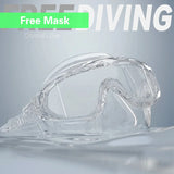 Adjustable Free Diving Goggles Anti-fog Waterproof Snorkeling Scuba Dive Mask Glasses Eyewear