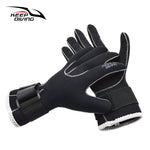 3MM Genuine Neoprene Gloves Anti Scratch and Keep Warm for Scuba Diving Non-slip Snorkeling Equipment