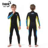 2.5mm Thermal Keep Warm Diving Suit Snorkeling Surfing Swimming Suit Boy Girl Diving Clothes Kids Neoprene Split Wetsuit