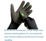 3mm Kevlar Diving Gloves Cut Resistant Keep Warm Black Gloves for Spearfishing Snorkel Swimming Undrwater Work Dive Accessories