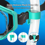 Snorkel Mask 3 Windows Panoramic Wide View HD Three-Lens Adjustable Scuba Snorkeling Swimming Diving For Adults and Kids