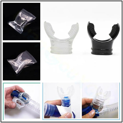 Disposable PVC adult diving mouthpiece underwater Diving Dive Tube Snorkel Mouthpiece Regulator Swimming snorkel Accessory