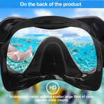 Scuba Diving Mask Snorkel Set For Adults Tempered Glass Professional Panoramic Snorkeling Gear Swimming Training Snorkel Kit