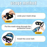 Scuba Diving Mask Strap Cover Neoprene Reusable Hair Protective Wrap for Men And Women Diving Snorkeling Swimming