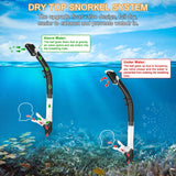 Scuba Diving Mask Snorkel Set For Adults Tempered Glass Professional Panoramic Snorkeling Gear Swimming Training Snorkel Kit