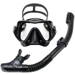 Diving Mask Snorkel Set For Adults Tempered Glass Scuba Professional Panoramic Snorkeling Gear Swimming Training Snorkel Kit