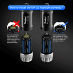 MK-02 Diving Flashlight 6000 Lumens Waterproof 100m Depth Photography Scuba Dive Torch Light Professional Underwater Fill Light