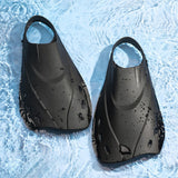 Adults Short Light Full Foot Pocket Travel Size Short Blade Fins Flippers For Snorkeling Diving Scuba Swimming