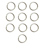 10PC 316 Stainless Steel Water Sport Keychain Keyring Split Ring Loop for Scuba Diving Swimming Diver Camping Gear 20 25 30 MM