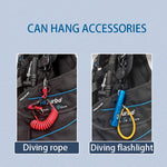 Diving Telescopic Buckle Steel Wire Rebound Scuba Diving Camera Hanging Rope Hook Anti Loss Rope Diving Bcd Accessories