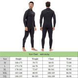 New Men 3mm Front Zip Snorkeling Wetsuit Full Body Diving Surf Suit Keep Warm Long Sleeve Winter Neoprene Kayaking Swimming Suit