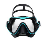 Diving Mask Swimming Goggles Scuba Snorkel Silicone Skirt Tempered Glass Panoramic HD For Adult Youth Anti-Fog with Nose Cover