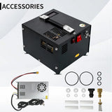 TUDIVING-4500Psi Portable Air Compressor,High Pressure Car Pump with 12V Power Adapter,Scuba Tank Compressor-TXES061