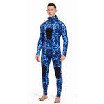 HOT 3mm Camouflage Wetsuit Long Sleeve Fission Neoprene Submersible For Men Keep Warm Top and Pants Two-piece Hooded Diving Suit