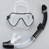 Diving Mask Snorkel Set For Adults Tempered Glass Scuba Professional Panoramic Snorkeling Gear Swimming Training Snorkel Kit