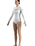 know dream Integrated women's diving suit 2mm Neoprene White Wetsuit CR Super Elastic Bikini Women's Diving Suit Surfing Swimmin