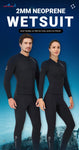 Neoprene 3MM 2MM Men Women Wetsuit Jacket Scuba Diving Suit Surf Snorkeling Underwater Fishing Spearfishing Kitesurf Equipment