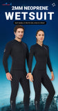 Neoprene 3MM 2MM Men Women Wetsuit Jacket Scuba Diving Suit Surf Snorkeling Underwater Fishing Spearfishing Kitesurf Equipment