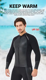 Neoprene 3MM 2MM Men Women Wetsuit Jacket Scuba Diving Suit Surf Snorkeling Underwater Fishing Spearfishing Kitesurf Equipment