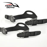 1 Pair Scuba Diving Fins Straps Big Buckles Small Buckles Quick Release Fin Strap Buckles Snorkeling Accessory