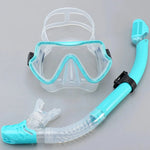 Diving Mask Snorkel Set For Adults Tempered Glass Scuba Professional Panoramic Snorkeling Gear Swimming Training Snorkel Kit