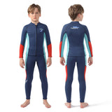 2.5mm Thermal Keep Warm Diving Suit Snorkeling Surfing Swimming Suit Boy Girl Diving Clothes Kids Neoprene Split Wetsuit