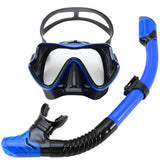 Diving Mask Snorkel Set For Adults Tempered Glass Scuba Professional Panoramic Snorkeling Gear Swimming Training Snorkel Kit