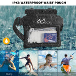 MoKo Waterproof Phone Pouch Fanny Pack Floating Dry Bag for Swimming Kayaking Snorkeling Compatible with iPhone 14 13 12 Pro Max