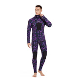 HOT 3mm Camouflage Wetsuit Long Sleeve Fission Neoprene Submersible For Men Keep Warm Top and Pants Two-piece Hooded Diving Suit