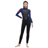 Wetsuit for Men Women One-piece Scuba Diving Suit 3MM Neoprene Long Sleeve Snorkeling Surfing Swimsuit for Girls Sun Protection