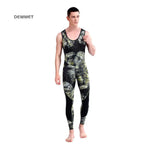 HOT 3mm Camouflage Wetsuit Long Sleeve Fission Neoprene Submersible For Men Keep Warm Top and Pants Two-piece Hooded Diving Suit