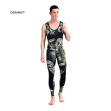 HOT 3mm Camouflage Wetsuit Long Sleeve Fission Neoprene Submersible For Men Keep Warm Top and Pants Two-piece Hooded Diving Suit